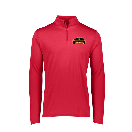 [FTLQFLRD-FAXS-LOGO1] Decker Women's Flex-Lite 1/4 Zip Shirt (Female Adult XS, Red, Logo 1)