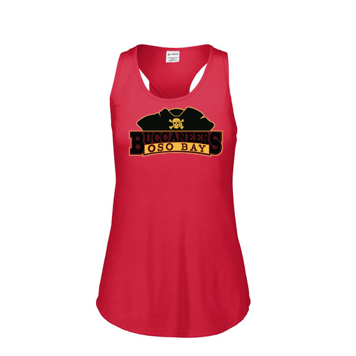 [3078.V96.S-LOGO1] Ladies Tri Blend Tank Top (Female Adult S, Red, Logo 1)