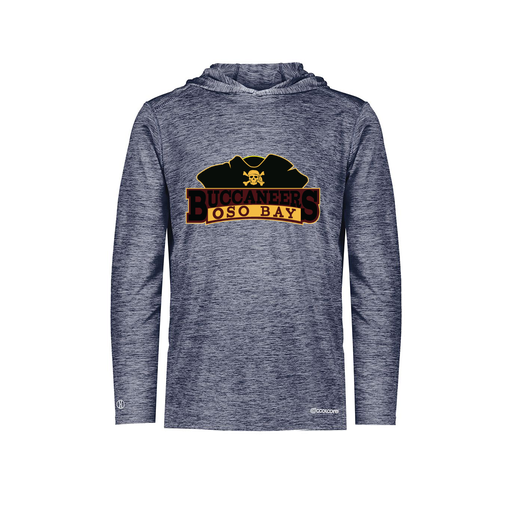 [FOLHCGNV-AS-LOGO1] Decker Men's Charge Hoodie (Adult S, Navy, Logo 1)