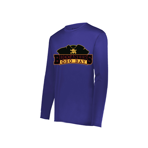 [222822.747.XS-LOGO1] Men's LS Smooth Sport Shirt (Adult XS, Purple, Logo 1)