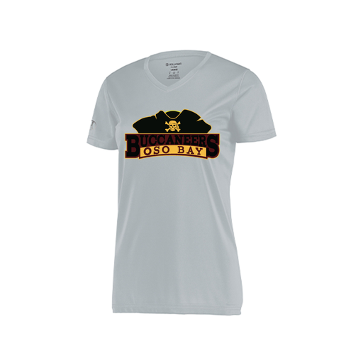 [222820.099.S-LOGO1] Ladies Movement Dri Fit Shirt (Female Adult S, Silver, Logo 1)