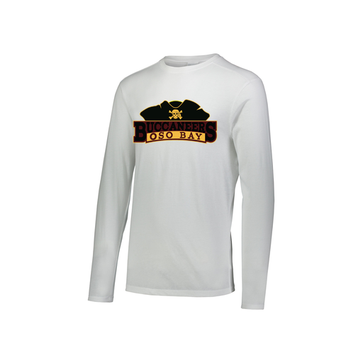 [FTLCUBWH-YS-LOGO1] Decker Youth Tri-Blend T-Shirt - Long Sleeve (Youth S, White, Logo 1)