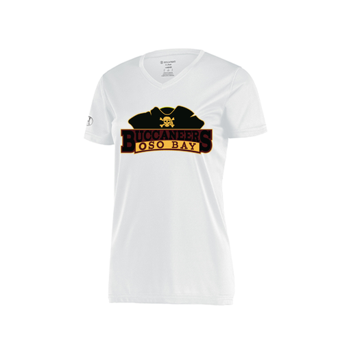 [222820.005.S-LOGO1] Ladies Movement Dri Fit Shirt (Female Adult S, White, Logo 1)