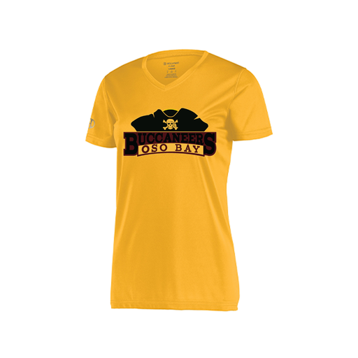 [222820.023.S-LOGO1] Ladies Movement Dri Fit Shirt (Female Adult S, Athletic Gold, Logo 1)